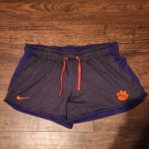 Nike Women's REVERSIBLE Purple and Orange Athletic Shorts